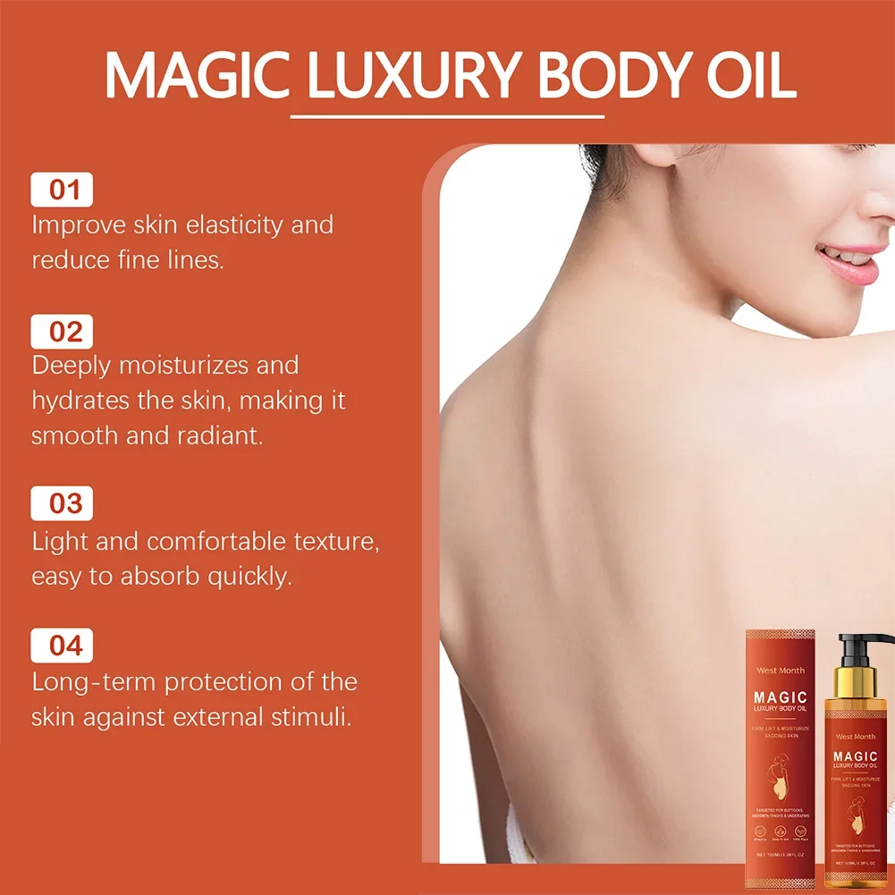 Magic Luxury Body Oil Winter Skincare and Moisturizing, Soft and Firm Skin, Daily Care, Nourishing and Moisturizing