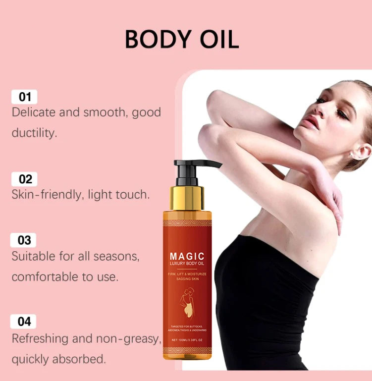 Magic Luxury Body Oil Winter Skincare and Moisturizing, Soft and Firm Skin, Daily Care, Nourishing and Moisturizing