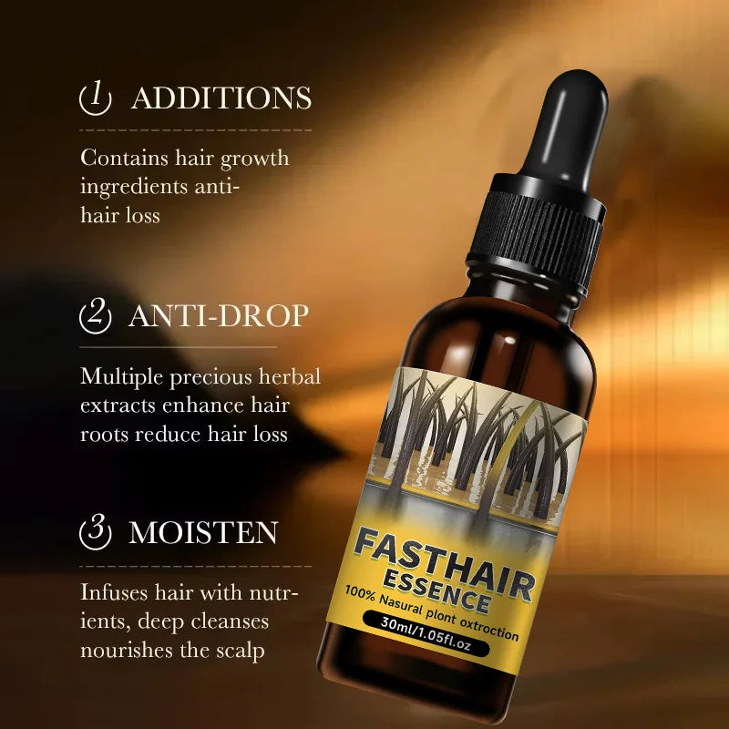 Hair Growth Essential Loss Regrowth Treatment Strengthens Hair Nourishes Scalp Light Weight Non Greasy Improve Scalp Circulation